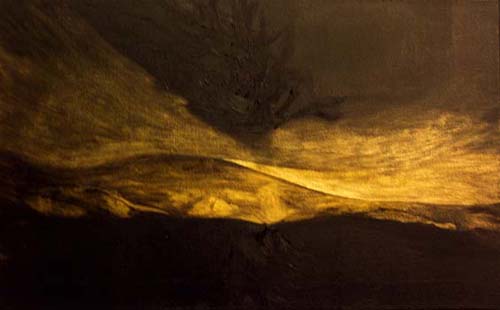 Francesca Cho: Gold Tree, 2006 (Oil on Canvas, 41 x 66 cm)