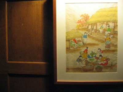 Genre painting and oak panels Genre painting and oak panels