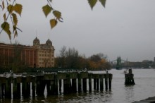 Harrods depository from Acava studio terrace