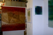 Red and Green inside the studio