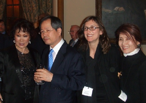 L to R: Sylvia Park, Ambassador Chun, Jennifer Barclay, Francesca Cho