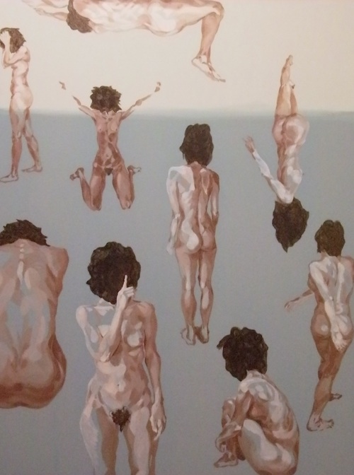 Jean Kim: Naked Journey - tempo di minuetto (2011). Oil on linen, 140 x 185cm