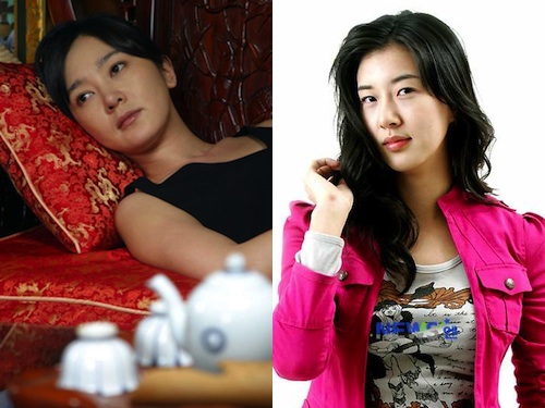 Lee Seung Yeon (left) and Jang Mi In Ae