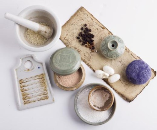 Natural make-up materials 