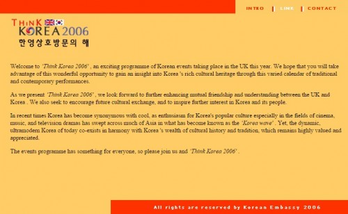 Think Korea banner