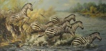 Wildlife painting by Pak Hyo Song