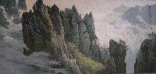 Mountain scene by Son U Yong