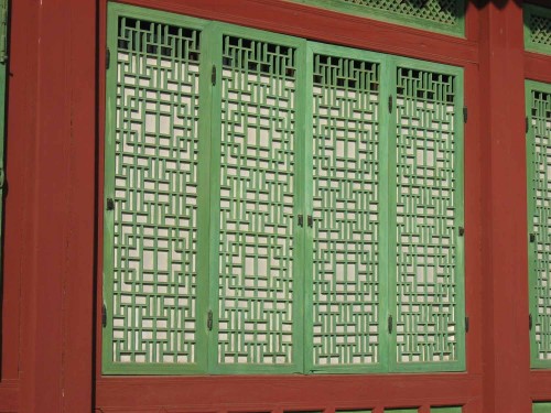Window lattice in the Changdeokgung
