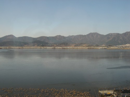 The view from the KTX, somewhere in Gyeongnam