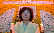 Before they are buried, participants are asked to pose for their funeral portrait