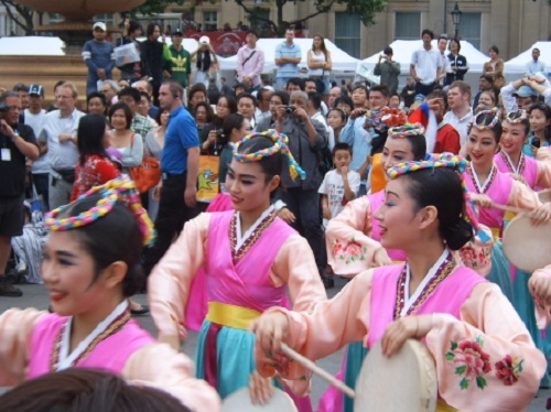 The 2007 Dano Festival in Trafalgar Square