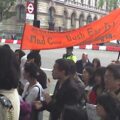 Thumbnail for post: Candle-lit vigil in central London
