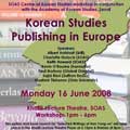 Thumbnail for post: Korean Studies Publishing in Europe – SOAS Workshop