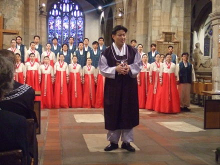 Suwon Civic Chorale in Kingston Parish Church, directed by Min In-Gi