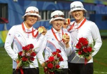 The women's archery team