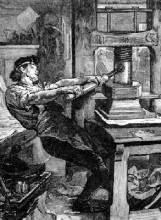 gutenberg_press The hand-operated Gutenberg press