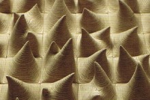 Cha Jongrye: Expose, Exposed II (Wood, 70 x 70 x 7cm) (detail)