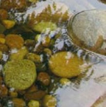 Kim Yeon: Waterside III (resin & pebbles, 10 x 180 x 30cm) (detail)