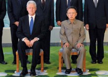 Bill Clinton with Kim Jong-il
