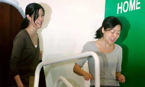 Home again: Euna Lee and Laura Ling