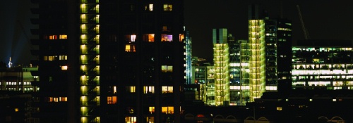 Detail from Barbican nightscape - Seong-hee Jo