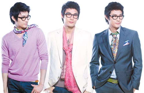 pastel scarves