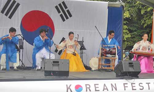 Performance at the Korean festival