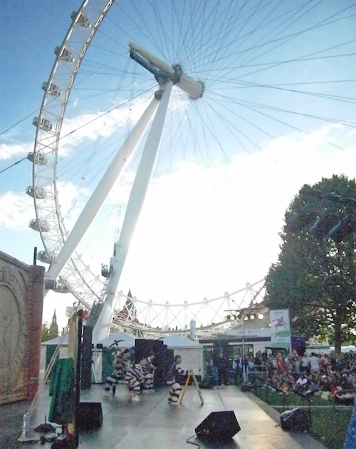 Breakout, the stage show with b-boys, staged in the shadow of the London Eye