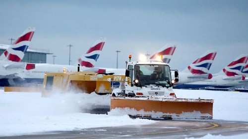 Snow at Terminal 5, Heathrow