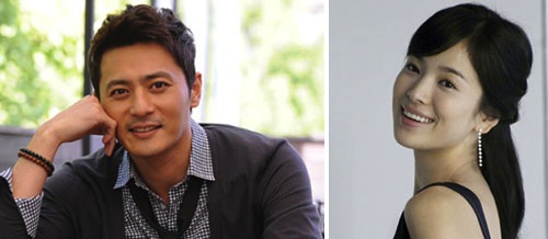 Jang Dong-gun (left) and Song Hye-kyo 