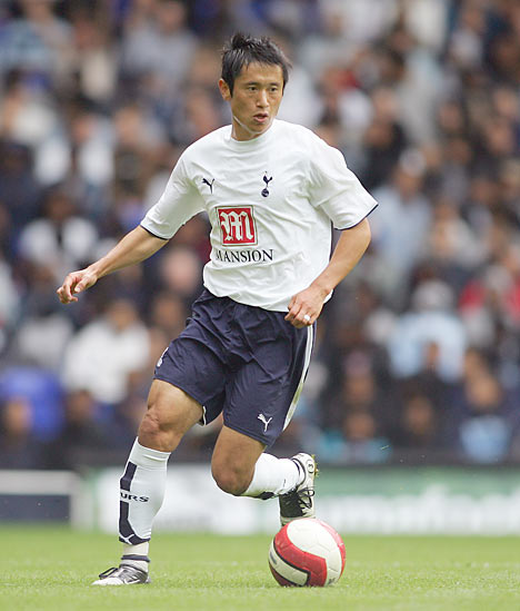 Lee in action for Spurs