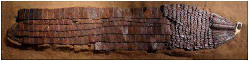 Steel armour for a horse, excavated in HamSouth Kyongsang Province