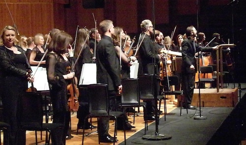 Conductor Ilan Volkos and the BBC Symphony Orchestra