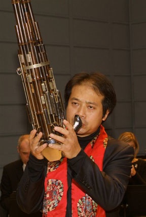 Wu Wei with his sheng