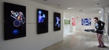 Installation view of Embracing the Void
