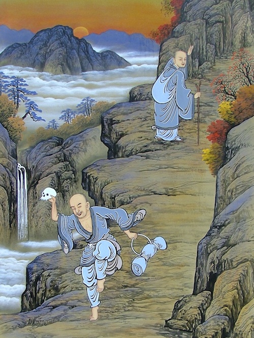 Master Wonhyo - Drinking Water from a Skull