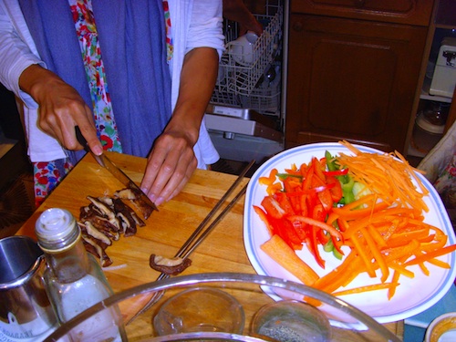 Chopping the Veg