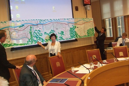 Kim Hye Sook in one of the House of Lords committee rooms