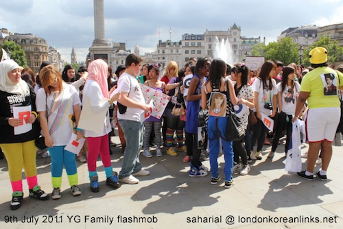 The K-pop flashmob in Trafalgar Square