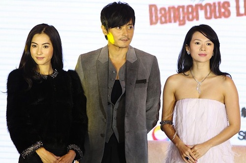 Jang Dong-gun with Cecilia Cheung (left) and Zhang Ziyi