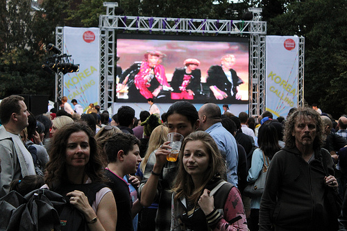 A K-pop band on the big screen A K-pop band on the big screen