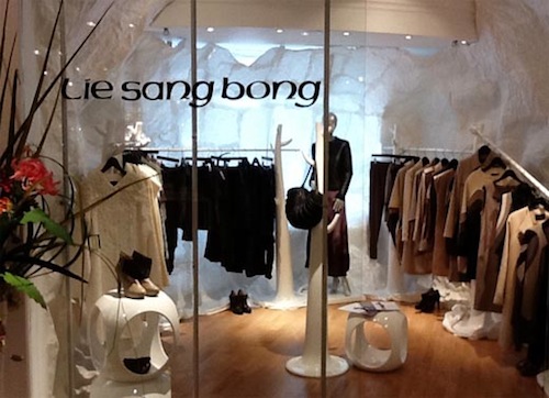 Lie Sang-bong's collection at Harrods Lie Sang-bong's collection at Harrods