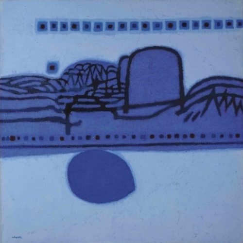 Kim Whanki - Landscape in Blue. Oil on canvas 146 x 145cm Kim Whanki - Landscape in Blue. Oil on canvas 146 x 145cm