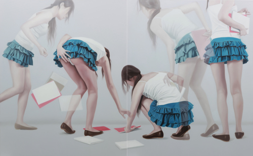 Horyon Lee: Overlapping Image S100810L | 162.2 x 260.6cm | Oil on canvas | 2010