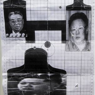 Three generations of Kims used as target practice