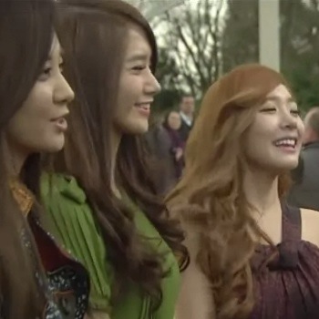 SNSD members YoonA, Seohyun and Tiffany
