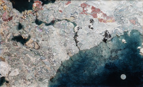 Chinwook Kim: Inside and outside - The abducted moon, 2012. Mixed media, 122 x 195 x 8cm
