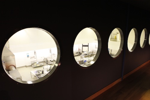 A view of the inside of Forman's salmon smokehouse itself, from the gallery