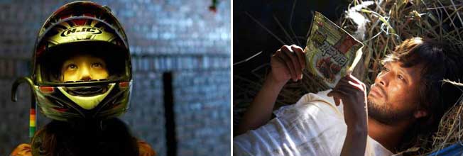 Stills from Castaway on the Moon