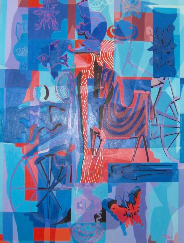 An untitled work from Jeon's last decade